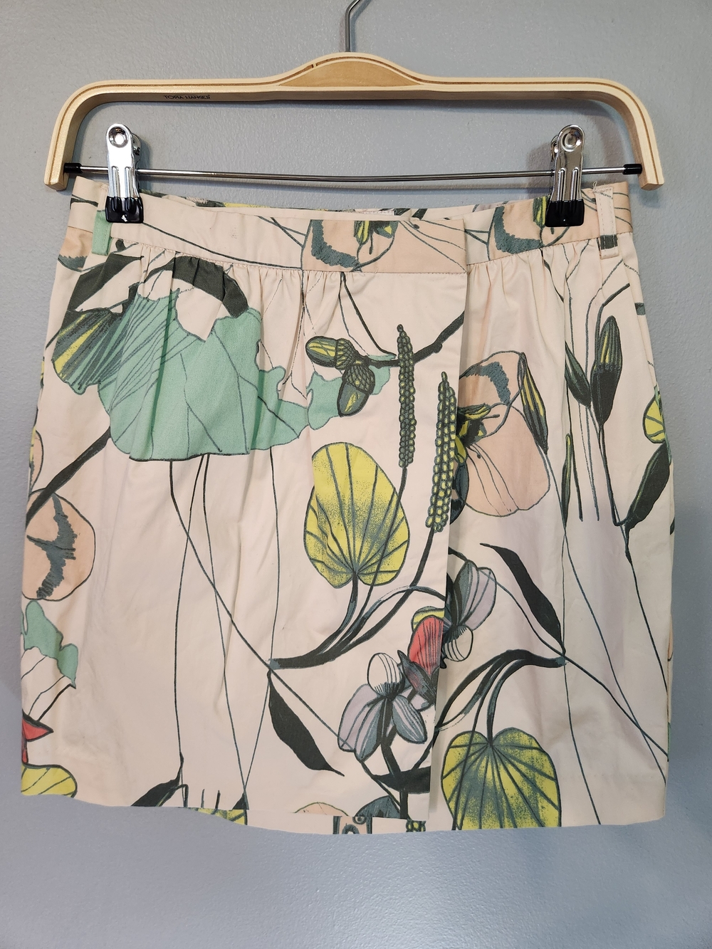 0rganic Cotton Mini Skirt with Wimsical Floral Pattern